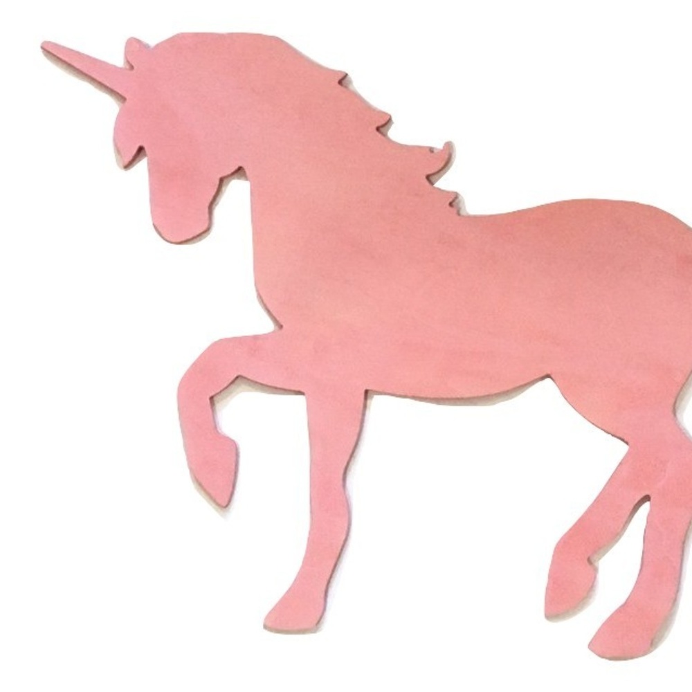 Pink Unicorn Wood Wall Decoration Girls Decor